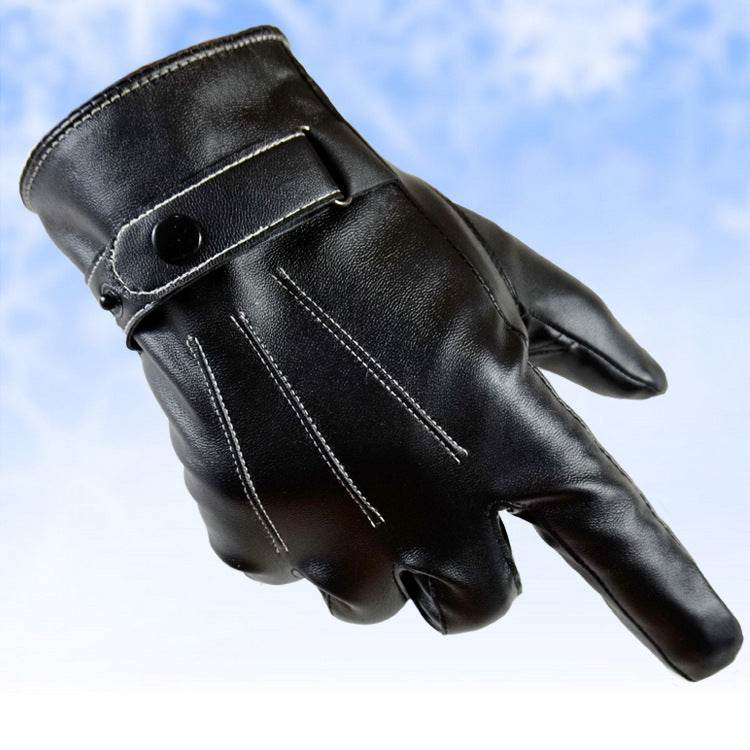 Leather touch gloves - Mubimart