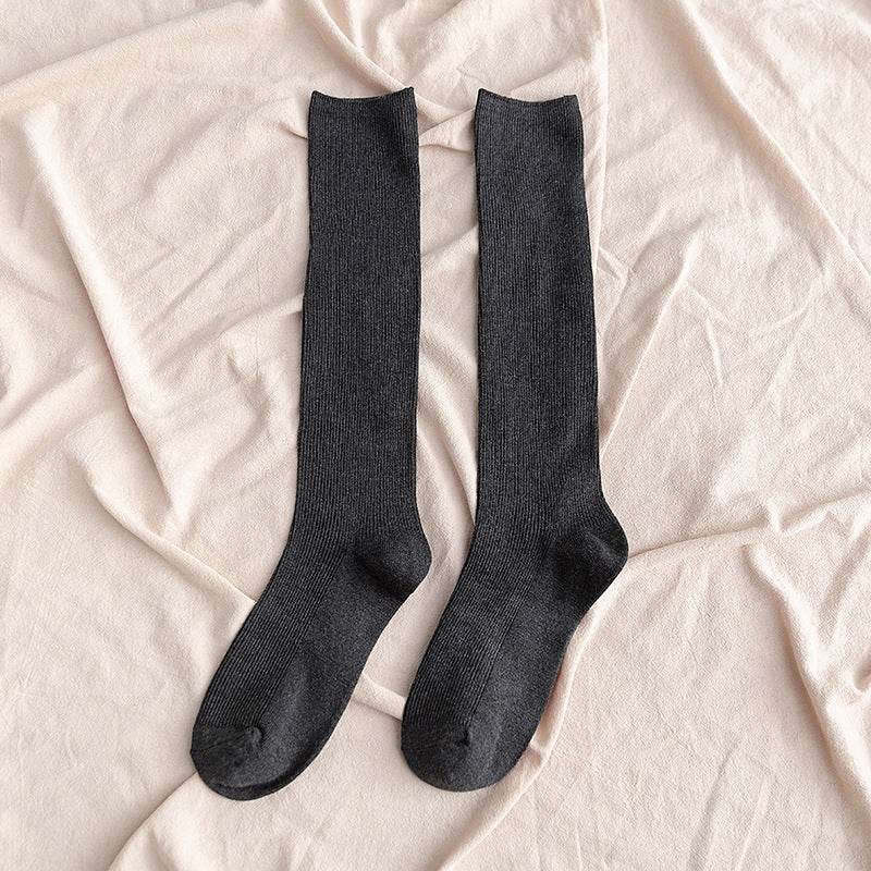 South Korea Japanese jk middle tube knee-length street half-high tube ins trendy socks - Mubimart