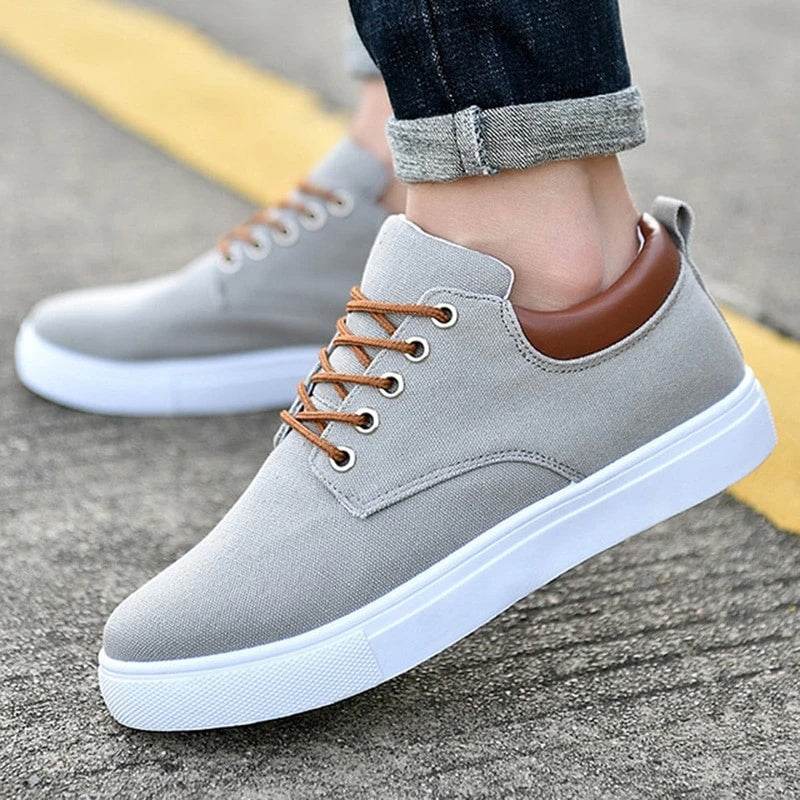 Breathable mens casual canvas sport shoes - Mubimart