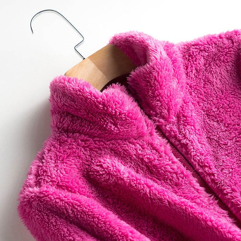 Coral Fleece Jacket - Mubimart