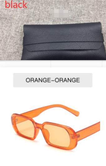 Retro Small Frame Sunglasses Female Candy Color Colorful Fashion Sunglasses - Mubimart