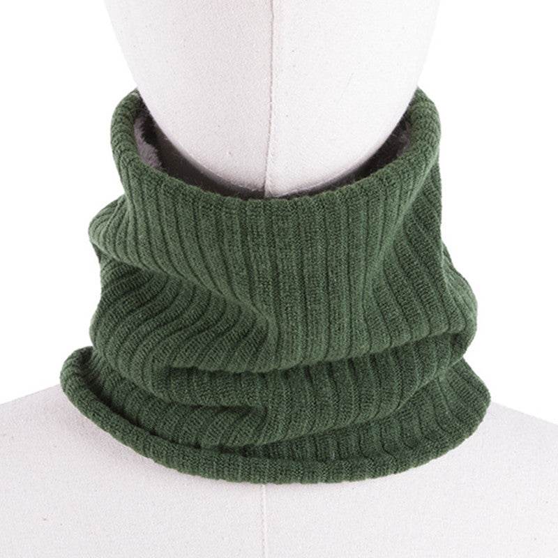 Hooded Knitted Scarf For Men And Women To Keep Warm And All-match Woolen Scarf - Mubimart