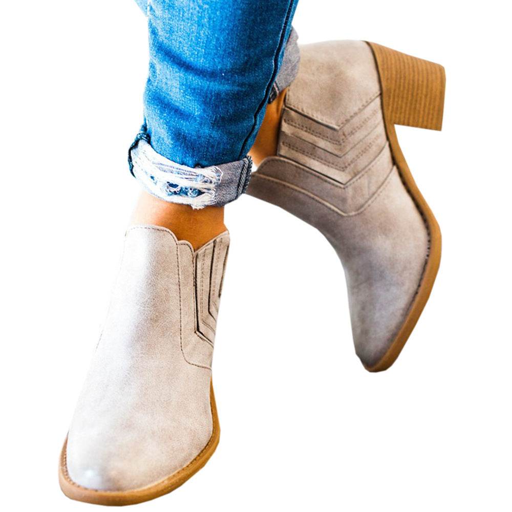 Mid-heel booties - Mubimart