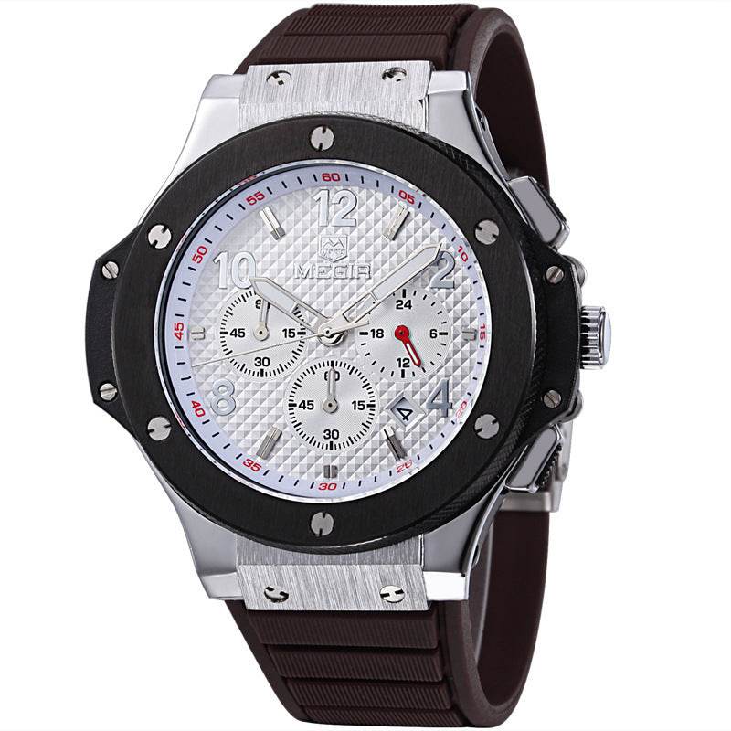 Watches Men Luxury Quartz Wrist Watch Male Sports Military Chronograph Watches - Mubimart