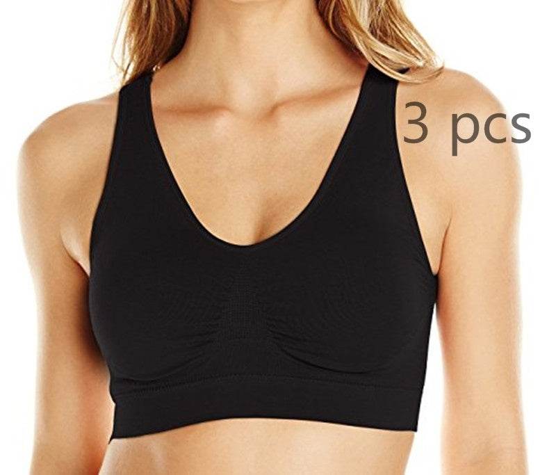 Seamless Push Up Bra 3 Pcs Set - Mubimart