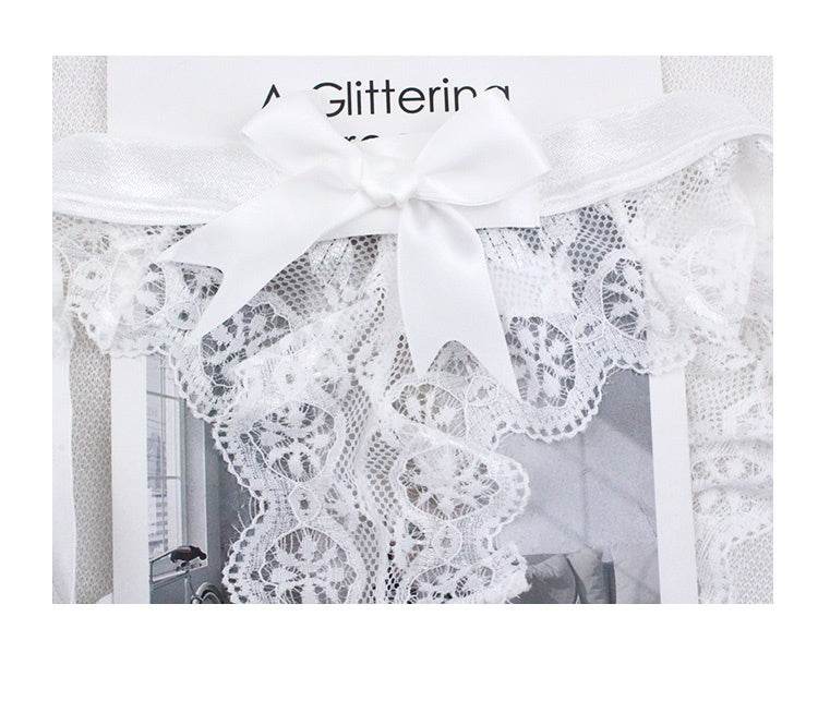 Bowknot lace thong - Mubimart