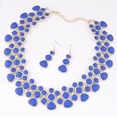 MANILAI Fashion Women Collar Choker Necklaces New Enamel Drop glaze Chunky Alloy Bib Statement Necklaces Maxi Jewelry CE3026 - Mubimart