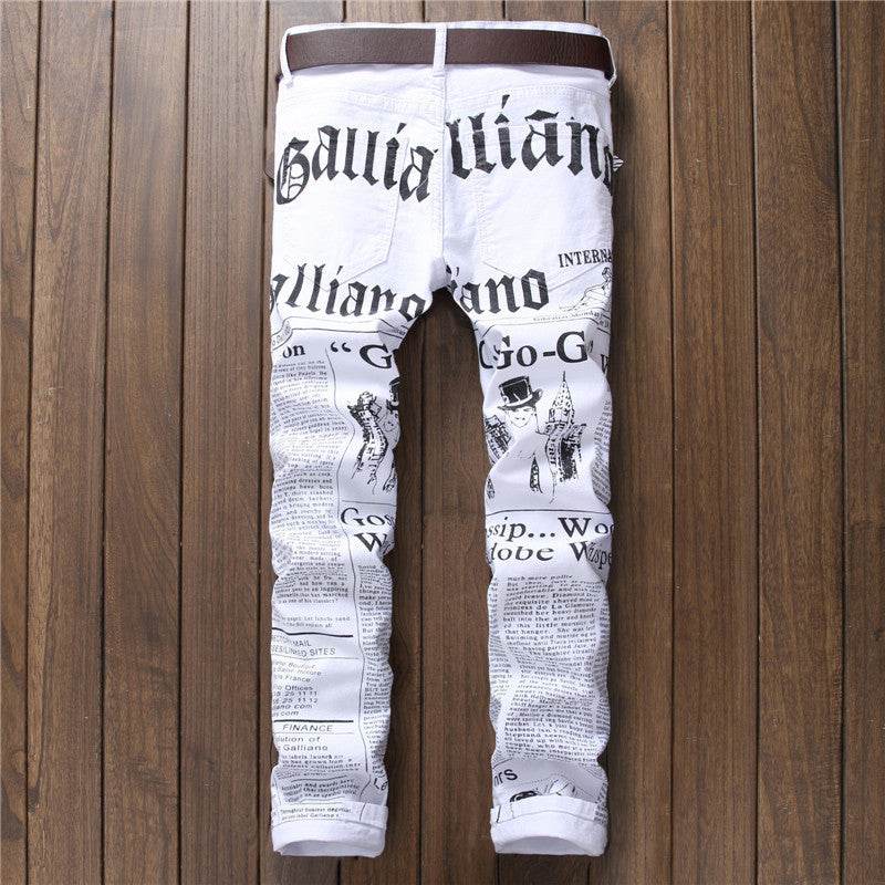 Newspaper jeans - Mubimart
