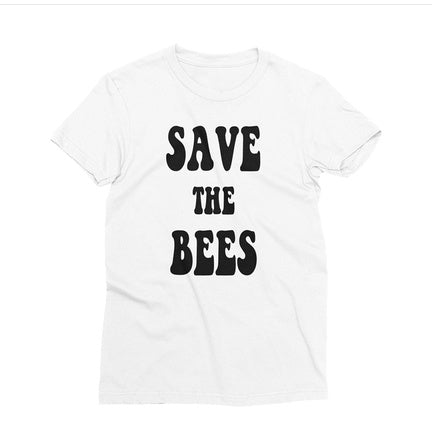 Save the bees funny t shirt women be kind shirt graphic tees - Mubimart -  