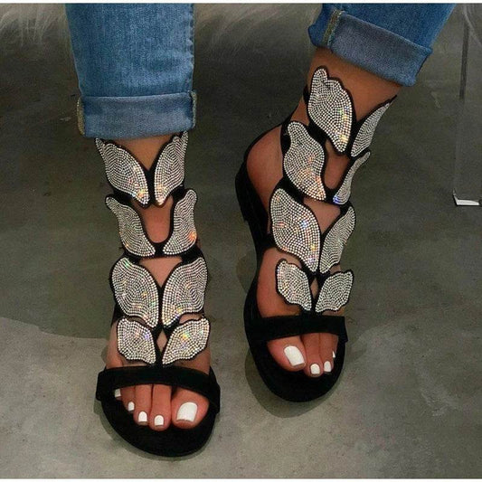 Flat Butterfly Sandals - Mubimart