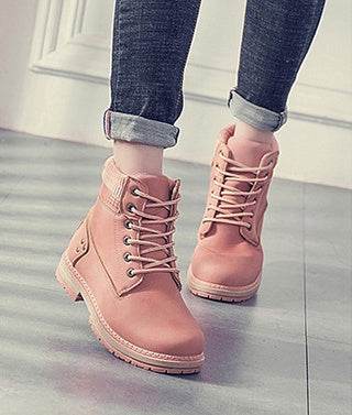 Martin boots women plus velvet - Mubimart