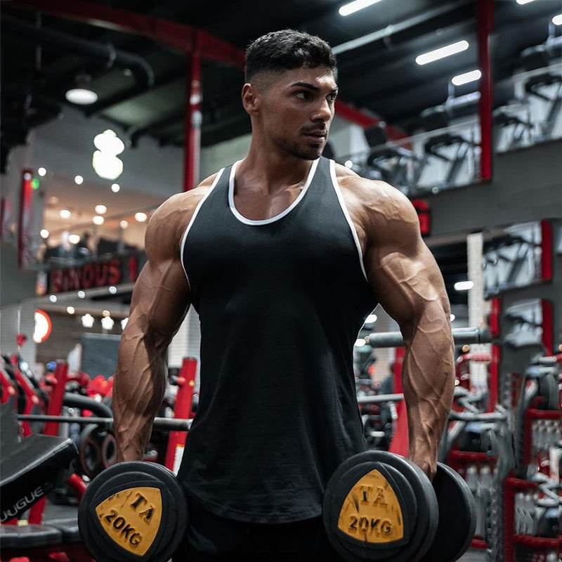 Men's Fashion Casual Fitness Undershirt Sports Bottoming Shirt - Mubimart