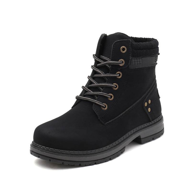 Martin boots women plus velvet - Mubimart