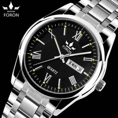 High grade brand watches, men's fashionable quartz watches, waterproof machinery, luminous calendar, business belts, foreign trade watches - Mubimart