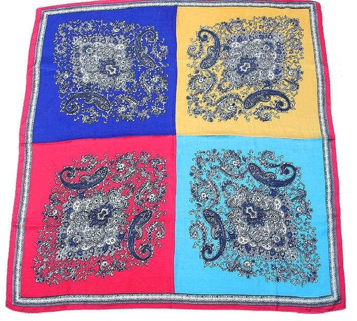 Fashion Silk Scarves Female Printing Hijab - Mubimart