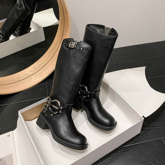 Women's All-match Tall Knight Boots - Mubimart