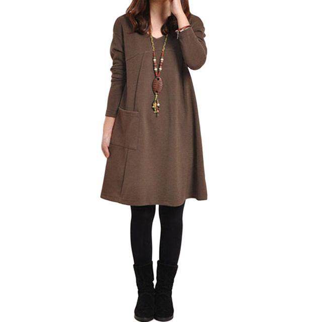 Women Plus Size Elegant Fashionable Long Dress - Mubimart