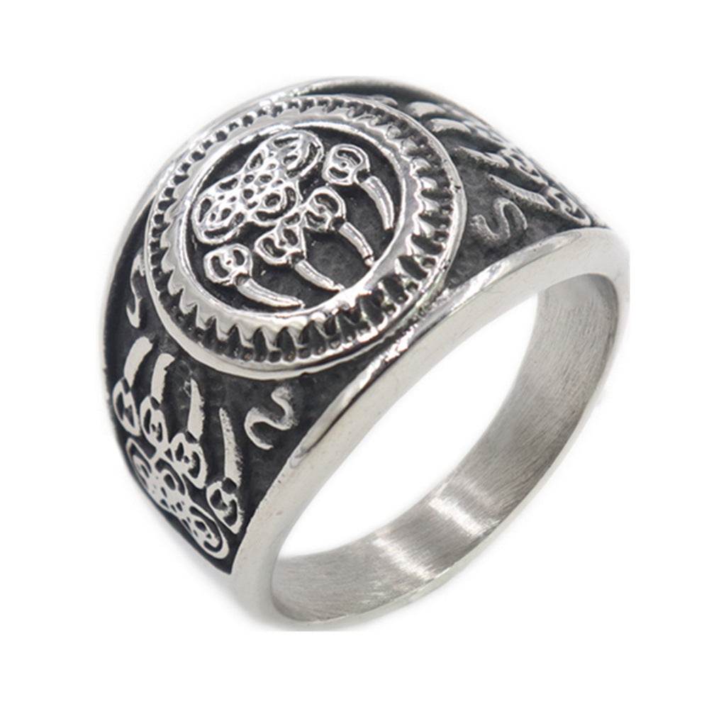 Titanium steel Viking ring for men - Mubimart