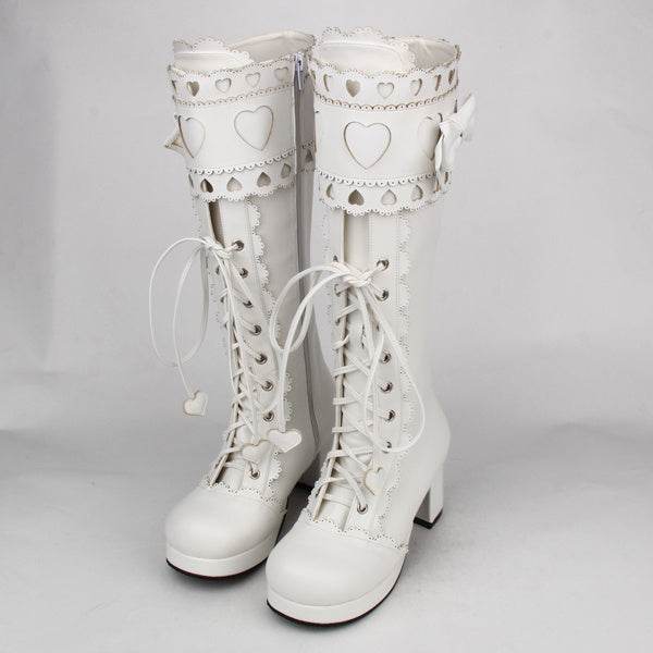 Tall Lolita Princess Boots - Mubimart