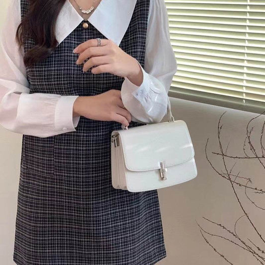 Crossbody Genuine Leather Saddle Bag Women - Mubimart