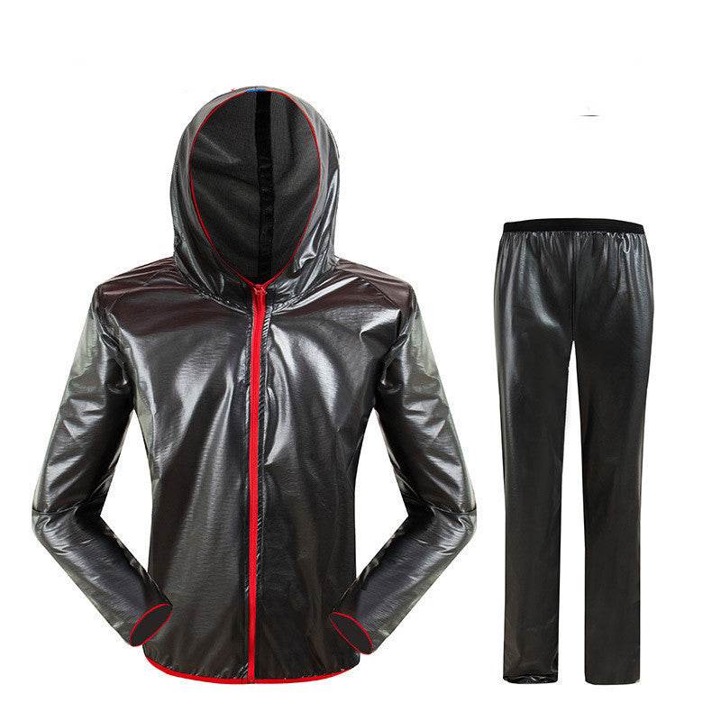 Split Raincoat Rain Gear Waterproof Riding Reflective Adult Raincoat Suit - Mubimart