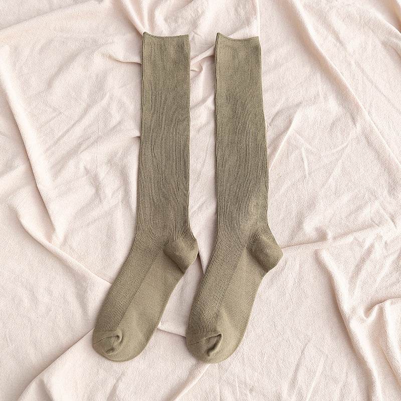 South Korea Japanese jk middle tube knee-length street half-high tube ins trendy socks - Mubimart