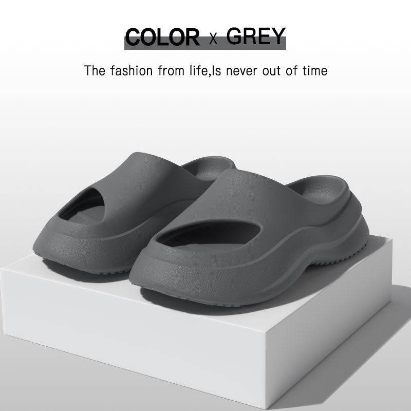 Garden Clogs Shoes Thick Heel Slippers Fashion Slip-on Indoor And Outdoor Slippers Women Men - Mubimart