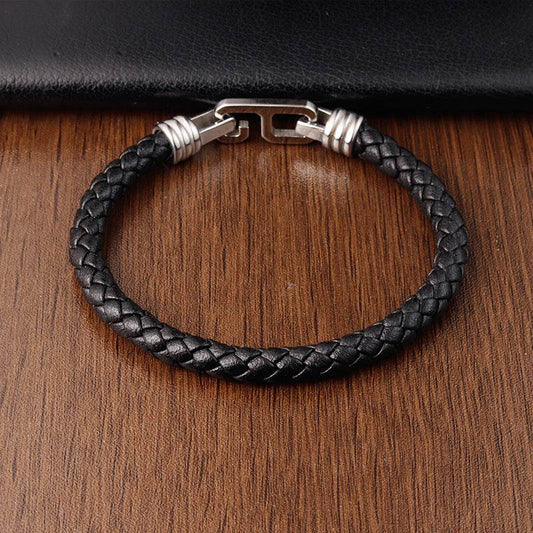 Fashion Personality Leather Bracelet Men - Mubimart