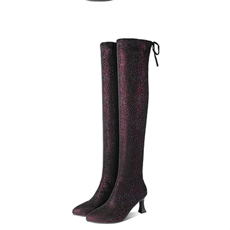 Over-the-knee Boots Women's High-heeled