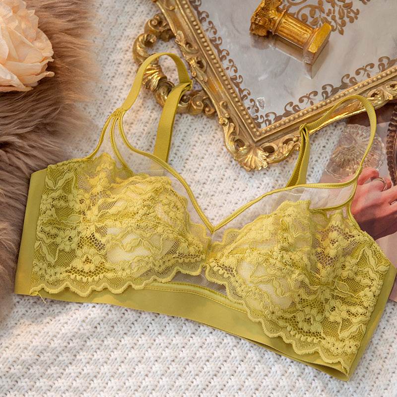 Women's Lace Wireless Seamless Underwear Bra - Mubimart