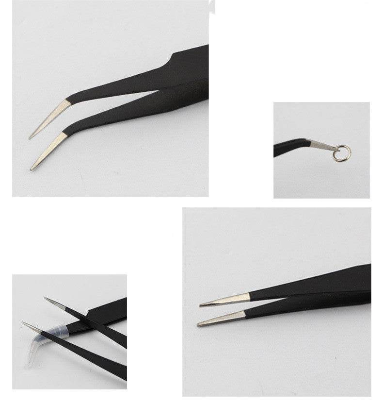 Parts Repair Holder Thickened Metal Tweezers - Mubimart