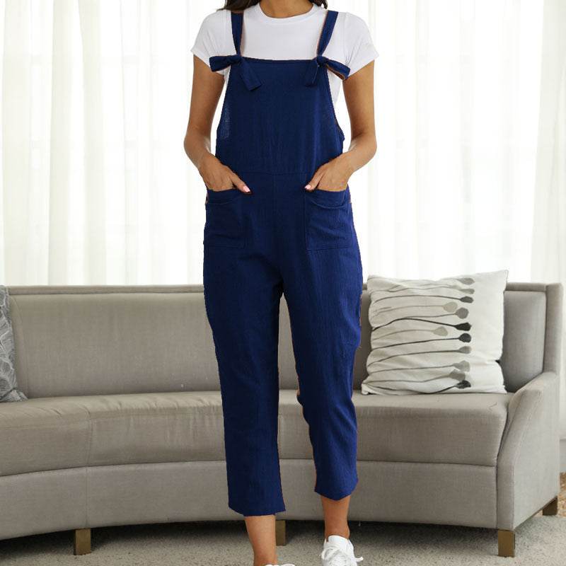 New Hot Sell Casual Plus Size Suspender Jumpsuit - Mubimart