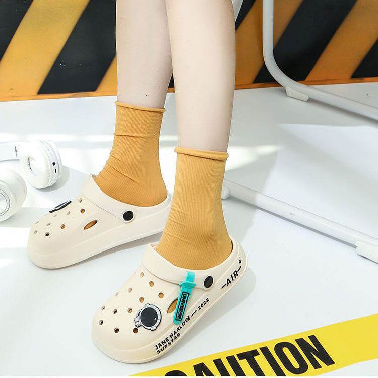 Astronaut Decor Slippers Summer Indoor Home Shoes Outdoor Garden Clogs Shoes - Mubimart