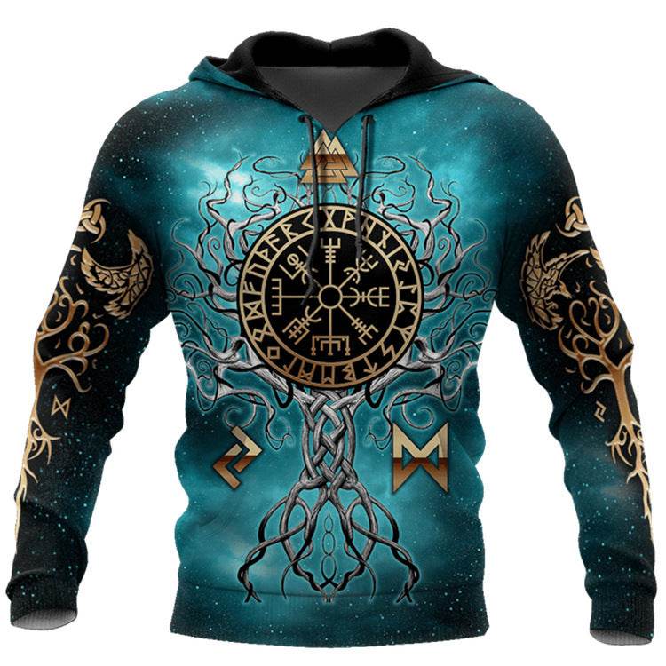 Hoodies For Men Cool Animal Print Street Trend - Mubimart