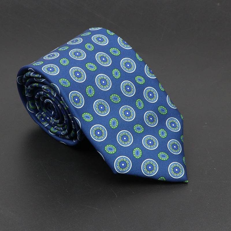 Super Soft Bohemian Silk Ties Men's Fashion 75mm Necktie - Mubimart