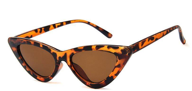 Korean version of the retro retro Harajuku cat eye sunglasses female triangle hip hop European and American net red sunglasses female ins glasses - Mubimart