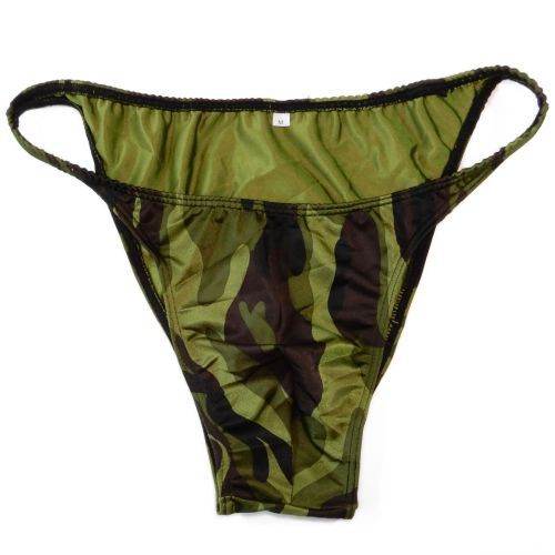 Narrow waist briefs, half-pack hip men's underwear, swimming material - Mubimart