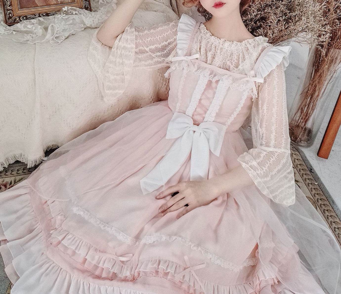 Lolita sweet camisole dress - Mubimart