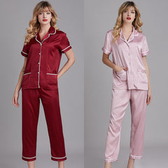 Summer large Pajama two piece suit - Mubimart -  