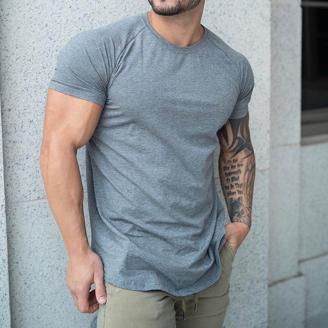 Men's Sports And Leisure Running Fitness Workout T-shirt - Mubimart