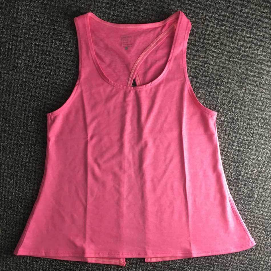 Women Backless Yoga Tank Top Shirts Sleeveless Off Shoulder Sports T Shirt Backless Crop Tops Racerback Gym Workout Clothes - Mubimart