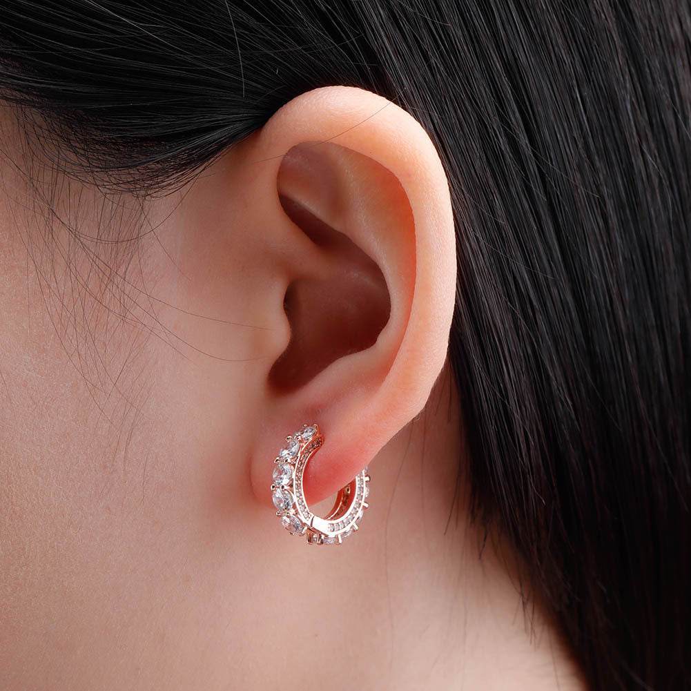 New Huggie hoop earrings - Mubimart