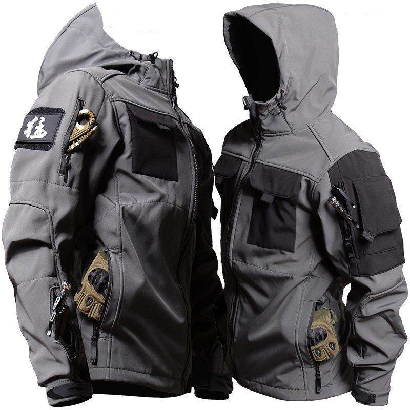 Men's Fleece Jackets Overalls And Workwear Pants For Autumn And Winter - Mubimart