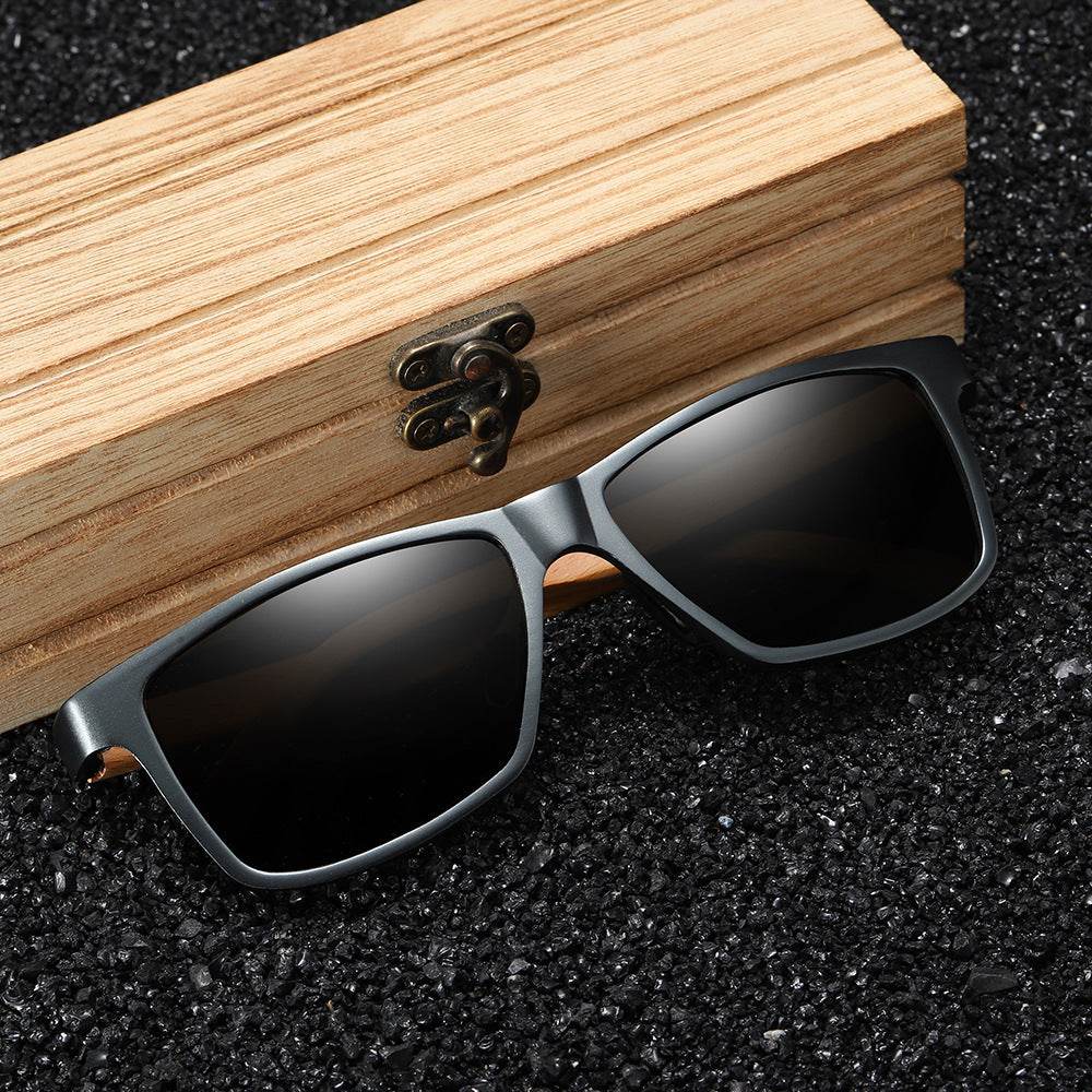 Polarized bamboo sunglasses - Mubimart