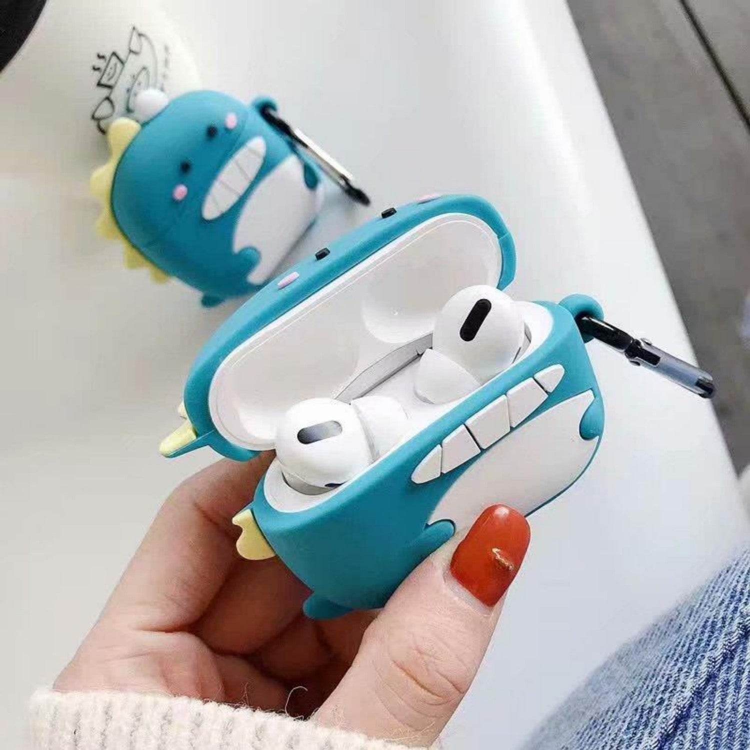 Silicone Earphone Case Cartoon Bag - Mubimart