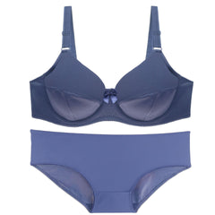 Glossy plus size bra set - Mubimart -  