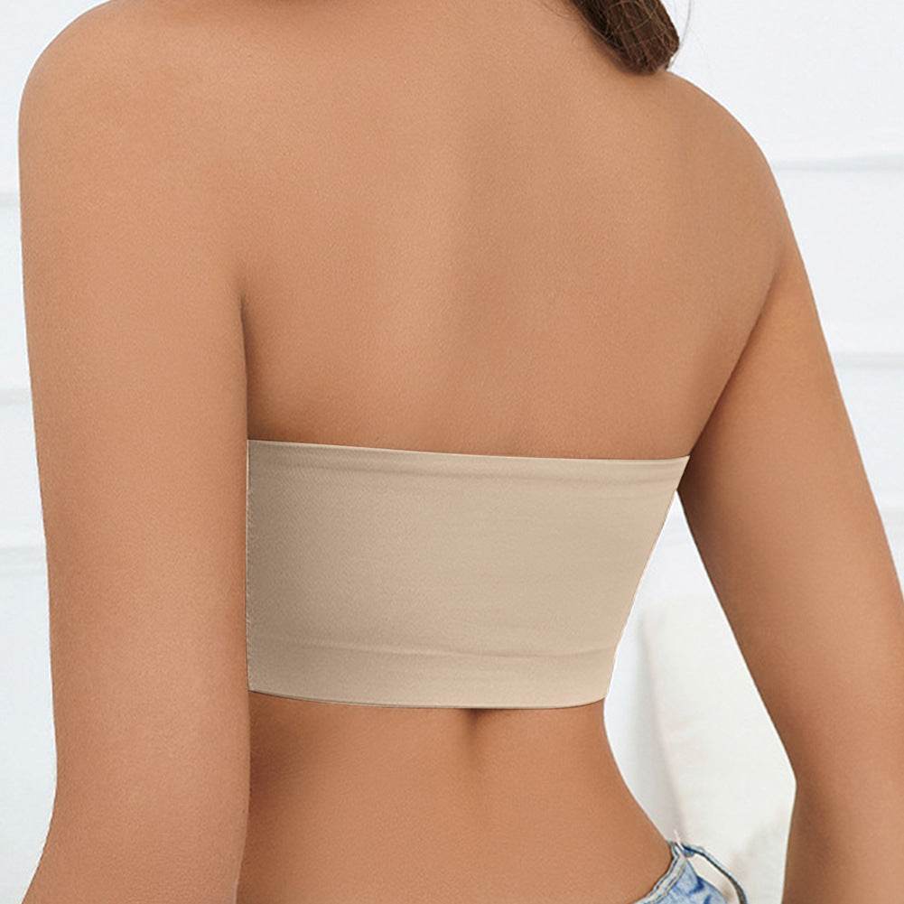 Strapless Seamless Ice Silk Push Up Women's Bra - Mubimart