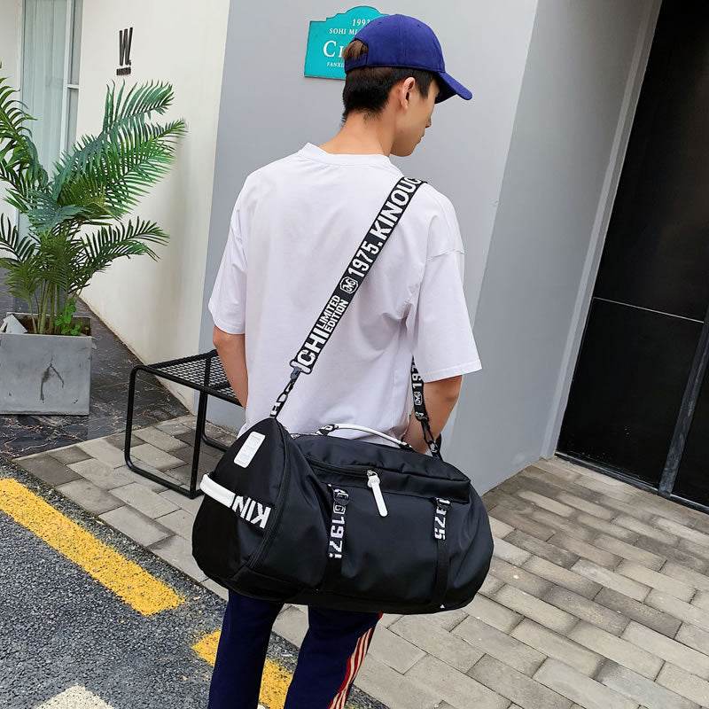 Backpack Gym Bag Men's Portable Travel Bag Sports Bag - Mubimart