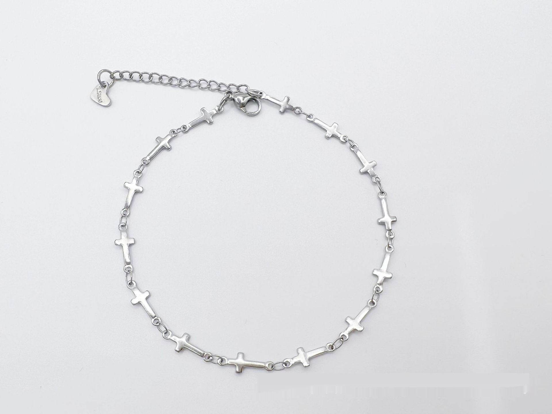 European And American Style Fashion Special-interest Stainless Steel Anklets Love Anklet Multi-style Ins - Mubimart