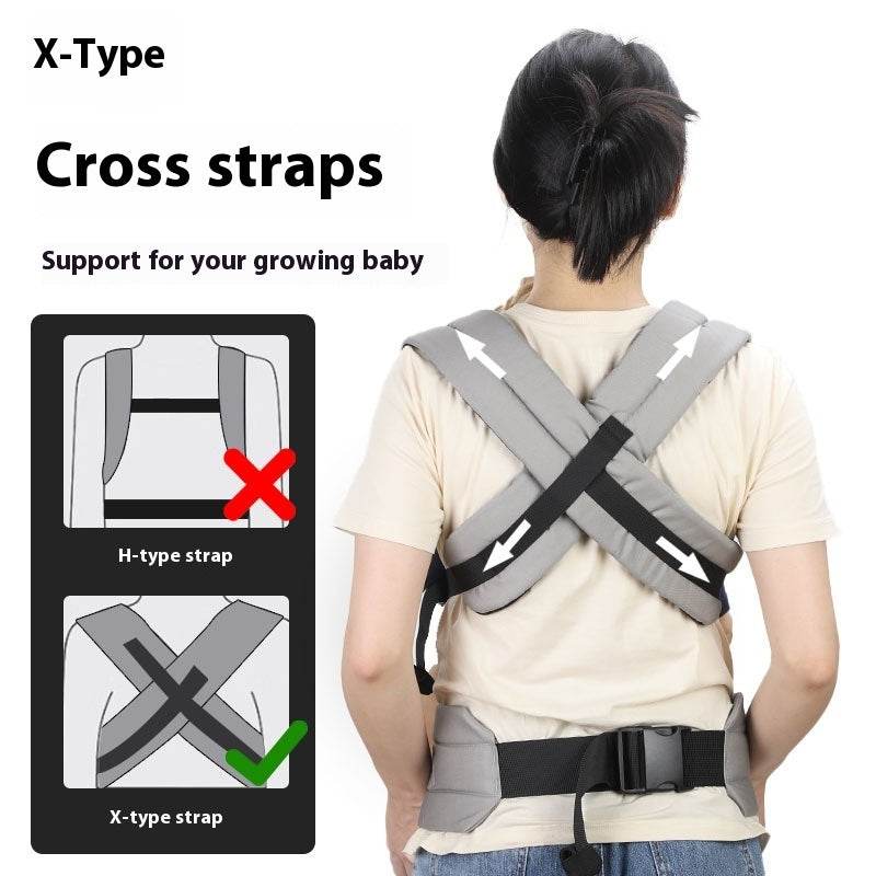 Baby Carrier Strap Baby Shoulder Front And Back Cotton - Mubimart